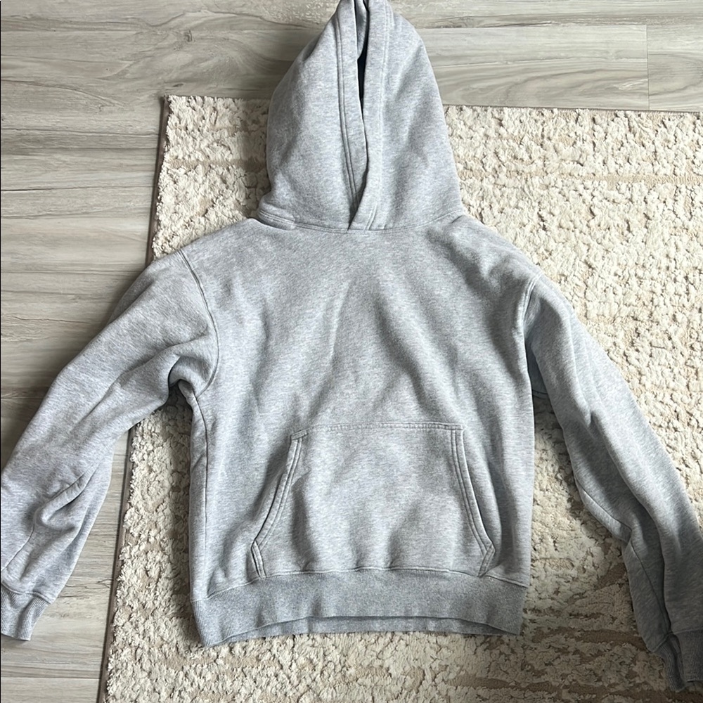 TNA Cozy Fleece Hoodie in Light Gray
